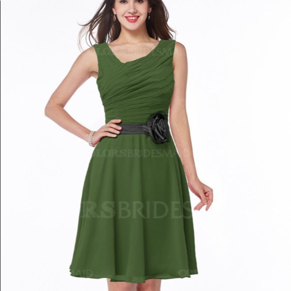 ColorBridesmaid Dress In Garden Green Size 8